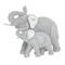 9&#x22; Silver Glam Elephant Sculpture